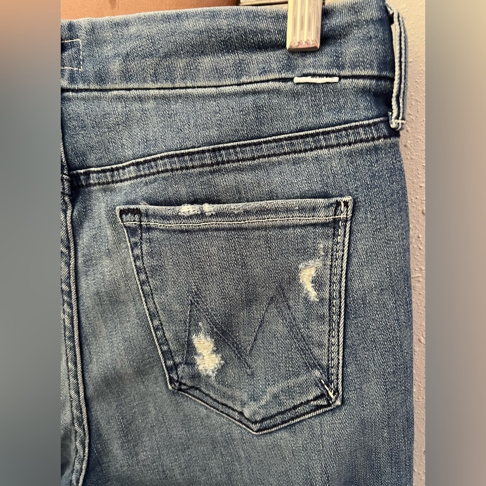 Mother The Looker Crop In Graffiti Girl Size 29 New - Picture 5 of 12